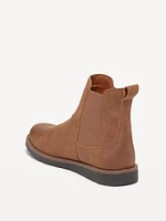 Faux-Leather Chelsea Boots