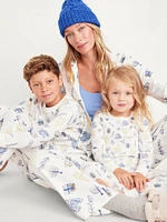 Gender-Neutral Graphic Snug-Fit Pajama Set for Kids