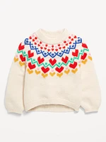 Long-Sleeve Sweater for Toddler Girls