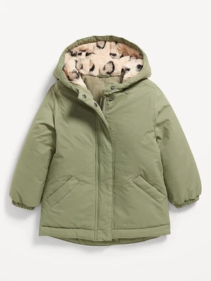 Cozy Hooded Parka Coat for Toddler Girls