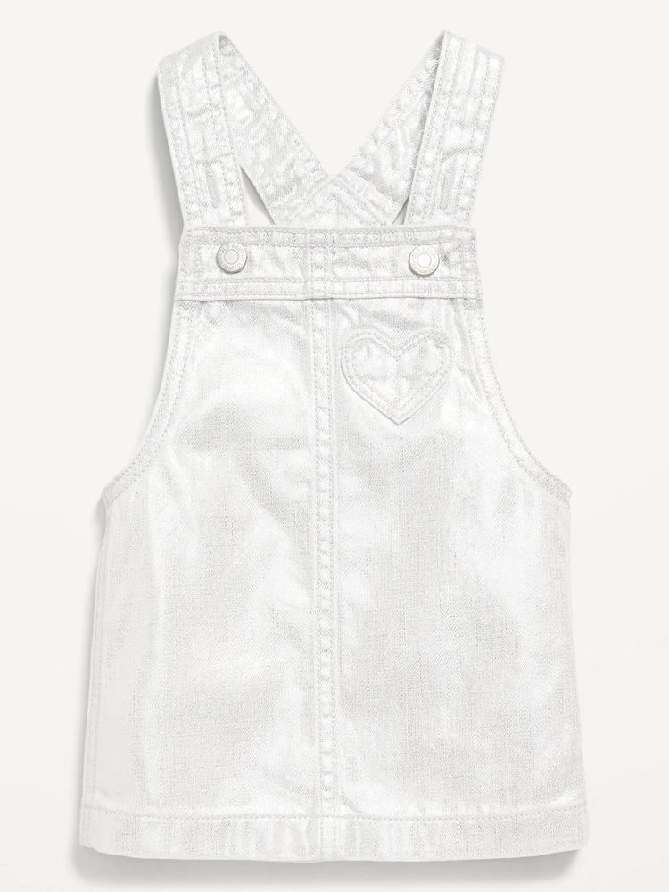 Shiny Heart-Pocket Skirtall Dress for Baby