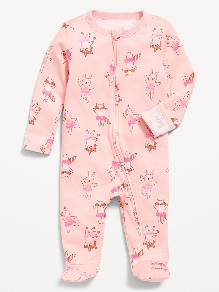 Sleep & Play 2-Way-Zip Footed One-Piece for Baby