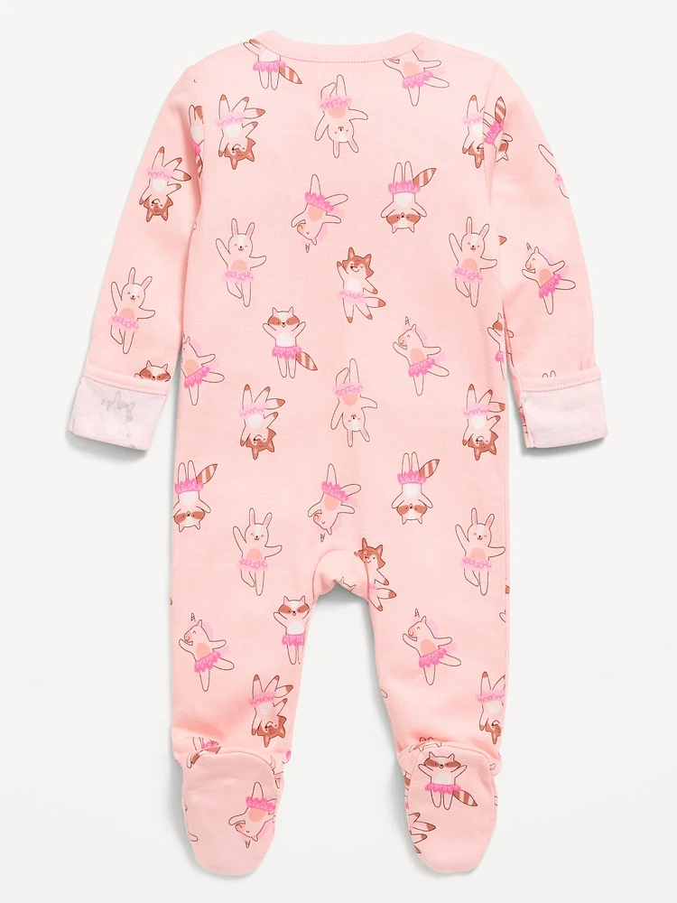 Sleep & Play 2-Way-Zip Footed One-Piece for Baby