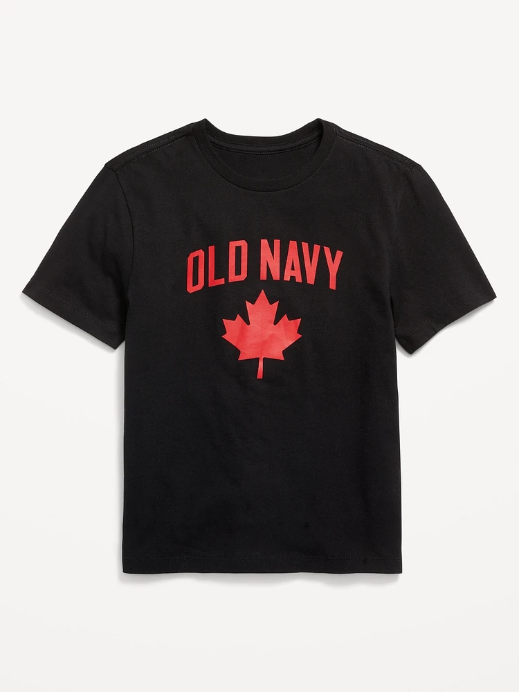 Short-Sleeve Canada Logo-Graphic T-Shirt for Boys