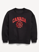 Oversized Canada Logo-Graphic Sweatshirt for Boys