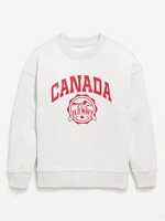 Oversized Canada Logo-Graphic Sweatshirt for Boys