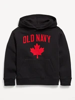 Loose Canada Logo-Graphic Pullover Hoodie for Boys