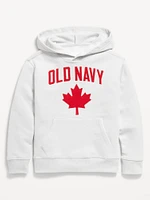 Loose Canada Logo-Graphic Pullover Hoodie for Boys