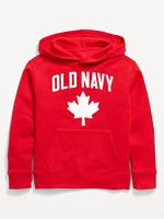 Loose Canada Logo-Graphic Pullover Hoodie for Boys