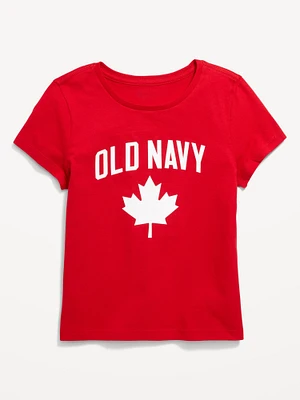 Short-Sleeve Canada Logo-Graphic T-Shirt for Girls