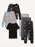 Snug-Fit Pajama 6-Piece Set for Toddler & Baby