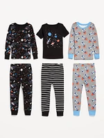 Snug-Fit Pajama 6-Piece Set for Toddler & Baby