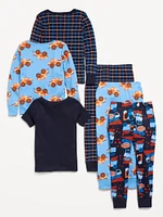 Snug-Fit Pajama 6-Piece Set for Toddler & Baby