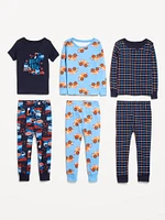 Snug-Fit Pajama 6-Piece Set for Toddler & Baby