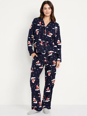 Flannel Pajama Set for Women