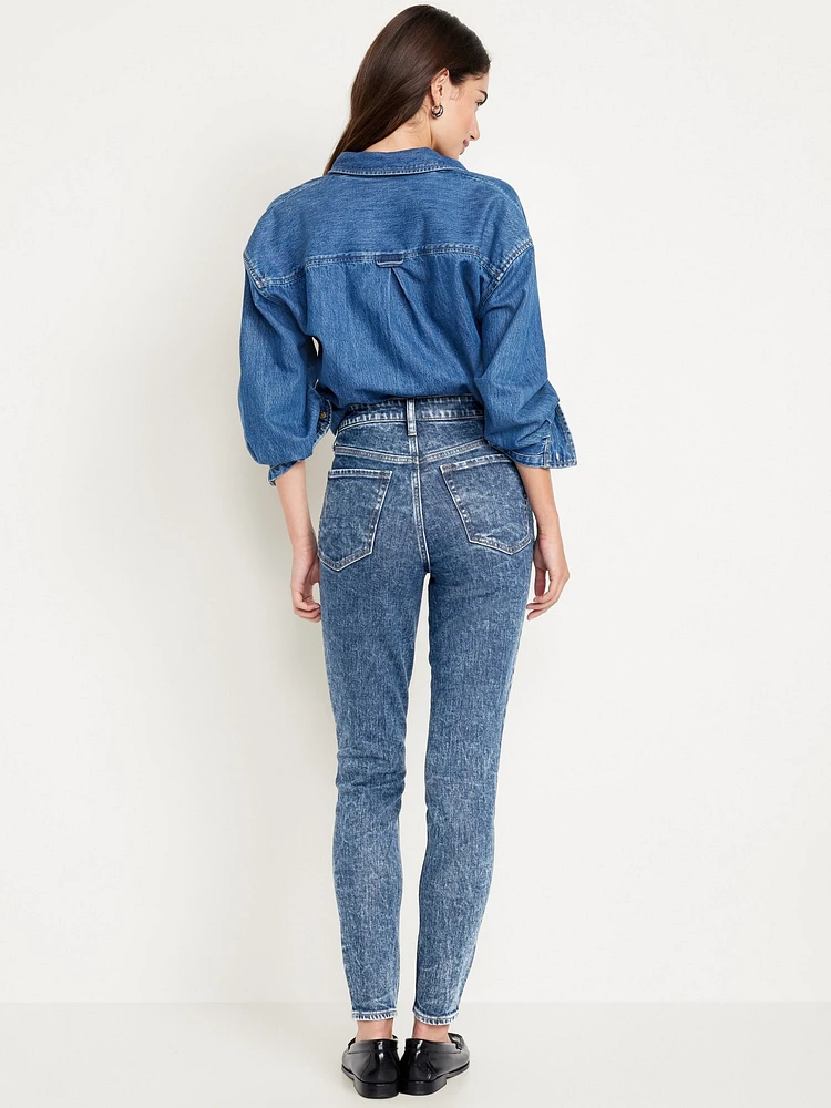 High-Waisted OG Straight Ankle Jeans