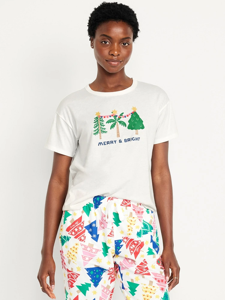 Matching Holiday-Graphic T-Shirt for Women