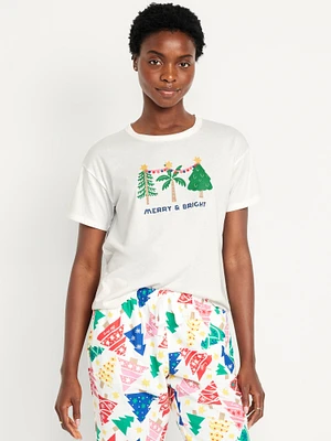 Matching Holiday-Graphic T-Shirt for Women