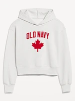 Oversized Canada Logo-Graphic Hoodie