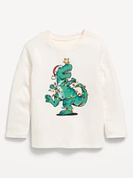 Unisex Long-Sleeve Graphic T-Shirt for Toddler