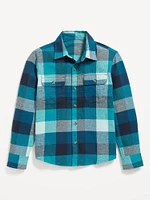 Soft-Brushed Flannel Pocket Shirt for Boys