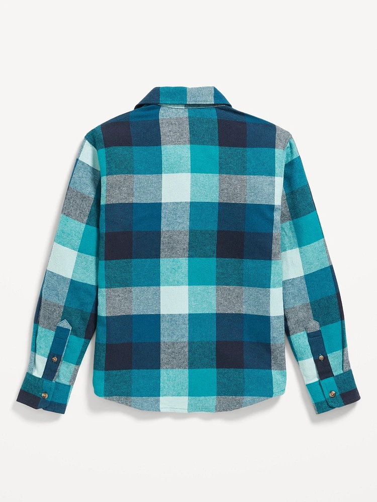 Soft-Brushed Flannel Pocket Shirt for Boys