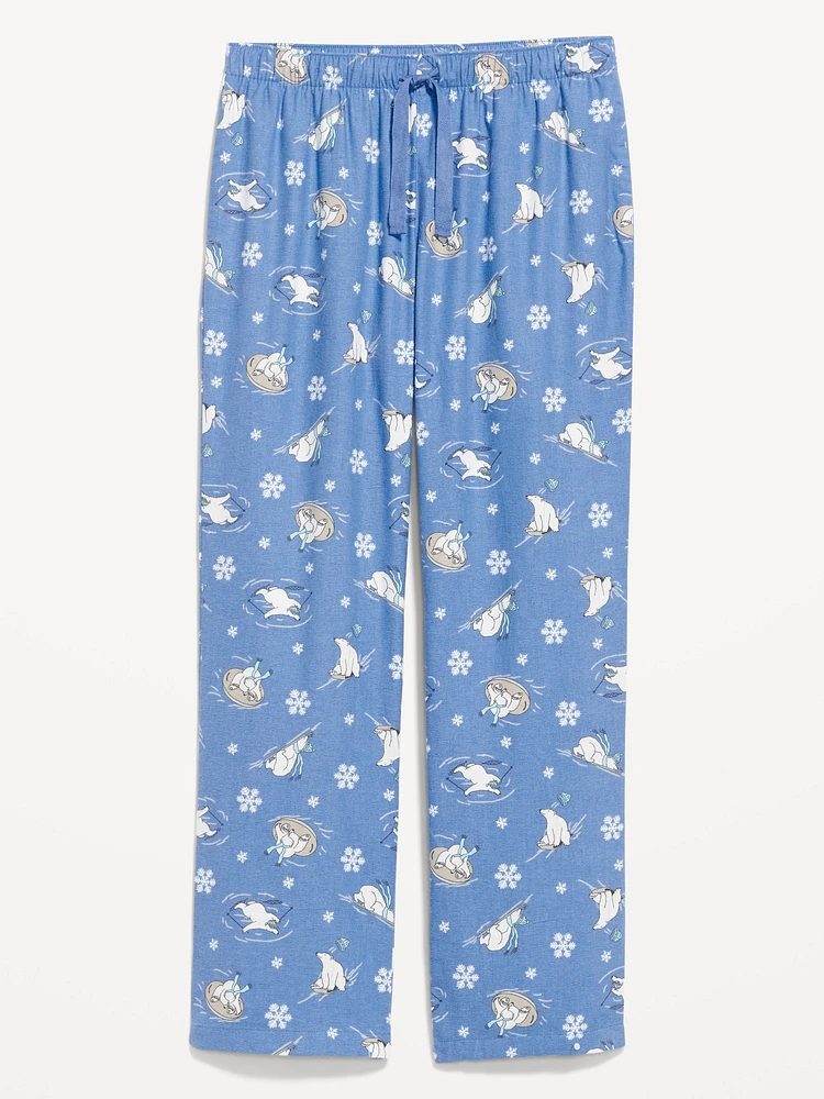 Mid-Rise Flannel Pajama Pants