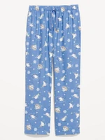 Mid-Rise Flannel Pajama Pants