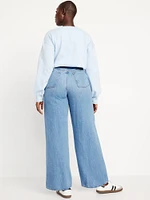 High-Waisted Baggy Wide-Leg Jeans