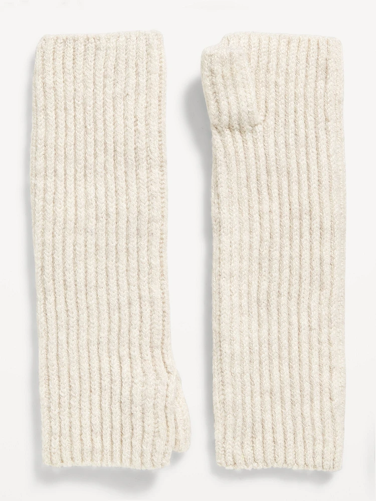 Thick-Knit Fingerless Gloves