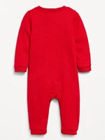 Long-Sleeve Henley One-Piece for Baby