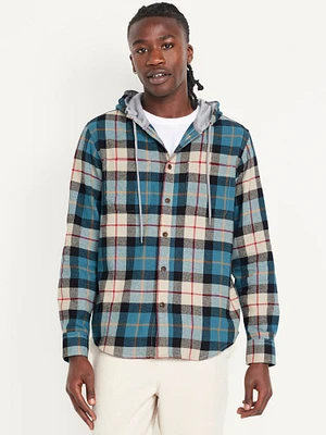 Hooded Flannel Shirt