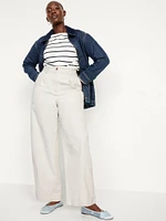 Extra High-Waisted Barrel Wide-Leg Pants