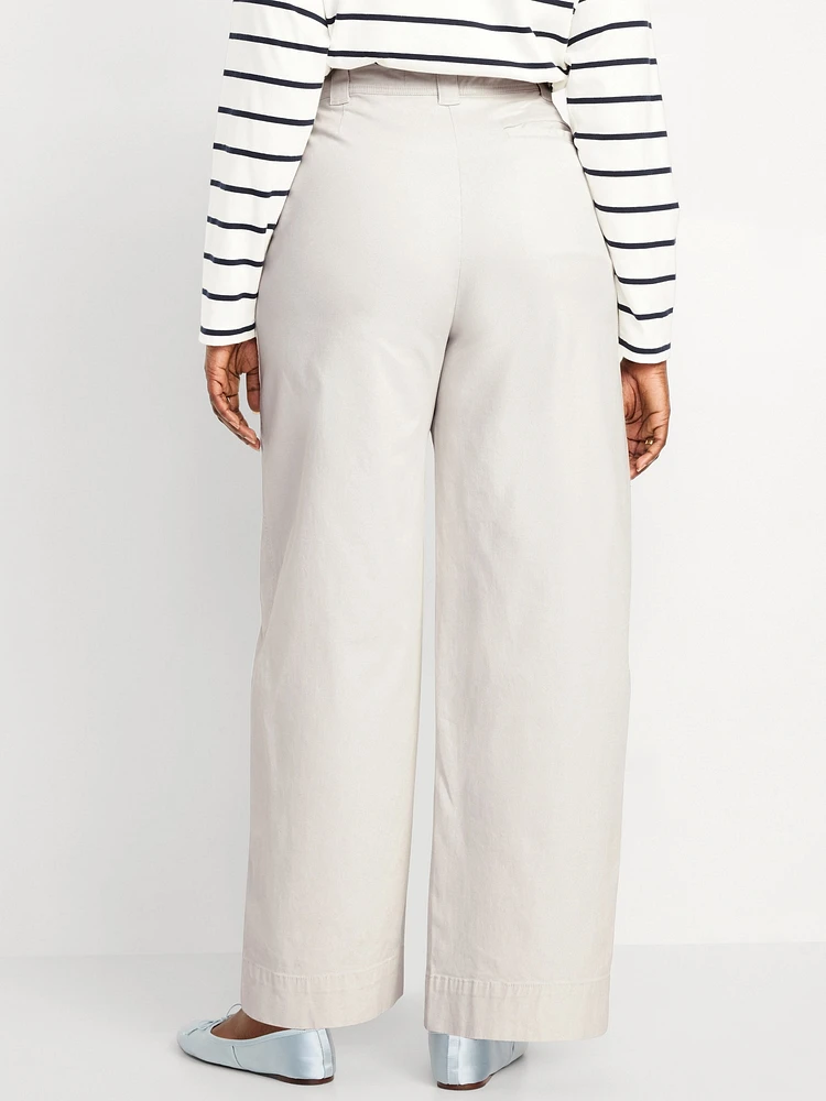 Extra High-Waisted Barrel Wide-Leg Pants