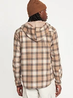 Hooded Flannel Shirt