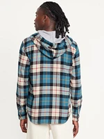 Hooded Flannel Shirt