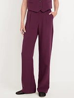 Extra High-Waisted Taylor Wide-Leg Trouser Pants