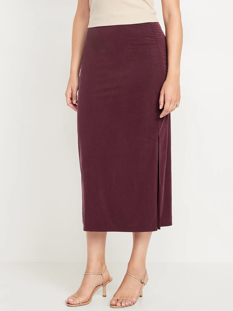 Ribbed Maxi Skirt