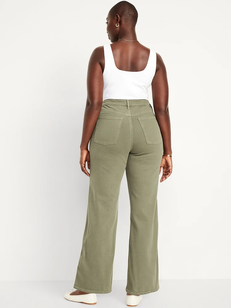 Curvy Extra High-Waisted Wide-Leg Jeans