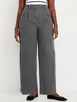 Extra High-Waisted Barrel Wide-Leg Pants