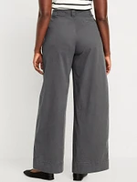 Extra High-Waisted Barrel Wide-Leg Pants