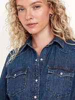 Classic Button-Down Jean Shirt