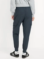 High-Waisted SleekTech Cargo Joggers