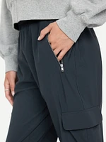 High-Waisted SleekTech Cargo Joggers