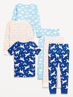 Snug-Fit Pajama 6-Piece Set for Toddler & Baby