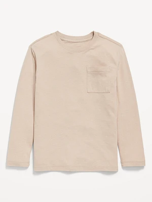 Softest Long-Sleeve Pocket T-Shirt for Boys