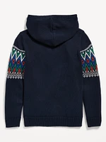 Fair Isle Pullover Hoodie for Boys