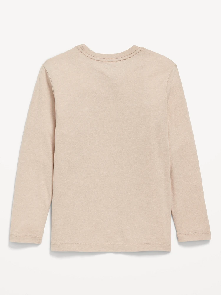 Softest Long-Sleeve Pocket T-Shirt for Boys