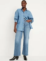 Curvy Extra High-Waisted Wide-Leg Jeans