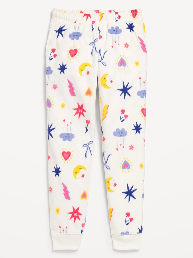 Microfleece Printed Pajama Pants for Girls